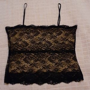 SALE black lace camisole size S